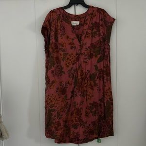 Anthropologie, floral dress, XL